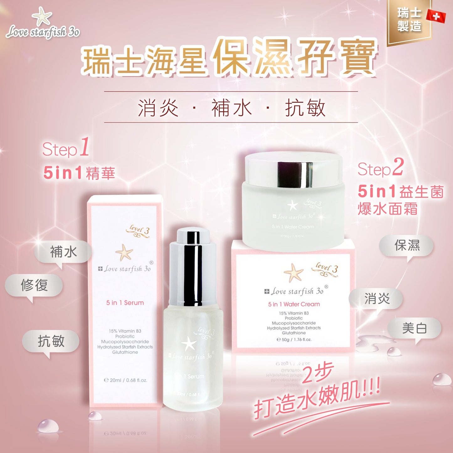 🇨🇭瑞士海星5in1益生菌b3精華20ml